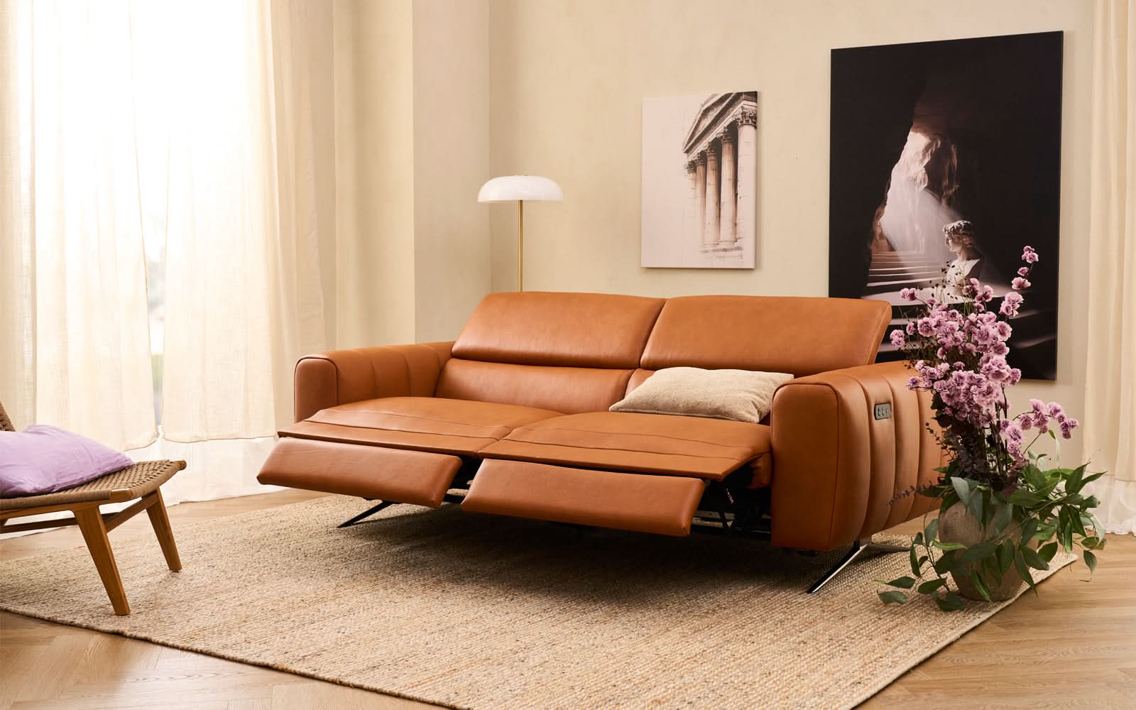 Lucca 3 pers. sofa med el-funktion – Møblér med Wengberg