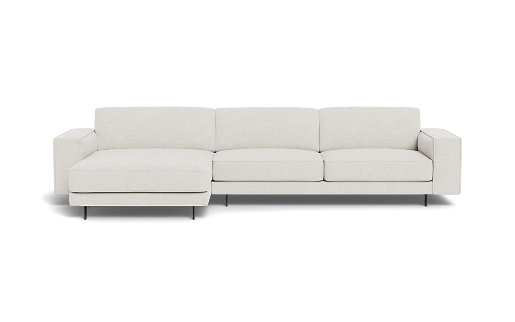 Samba Day sofa med chaiselong med Pedro arm - Cortina stof - 01 white