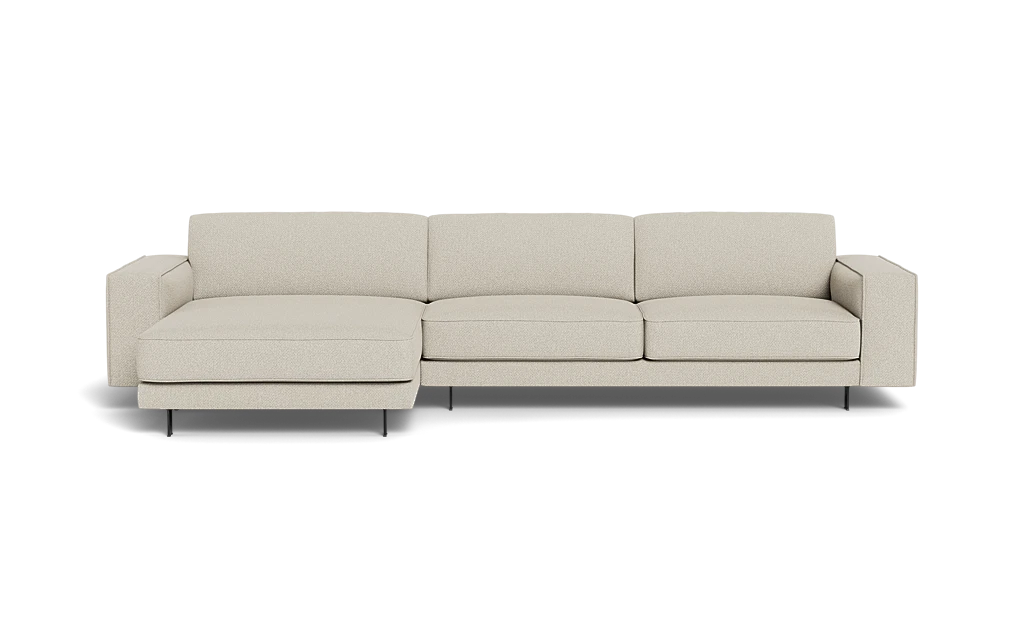 Samba Day sofa med chaiselong med Pedro arm - Salento stof - 61 linen