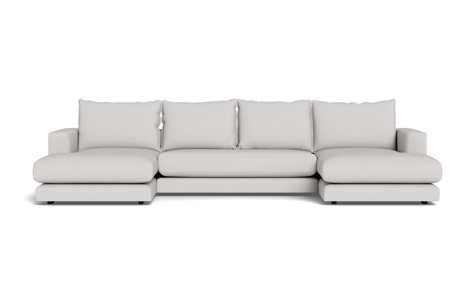 Cozy sofa med chaiselonger - Moly stof - 80 Grå, Højrevendt