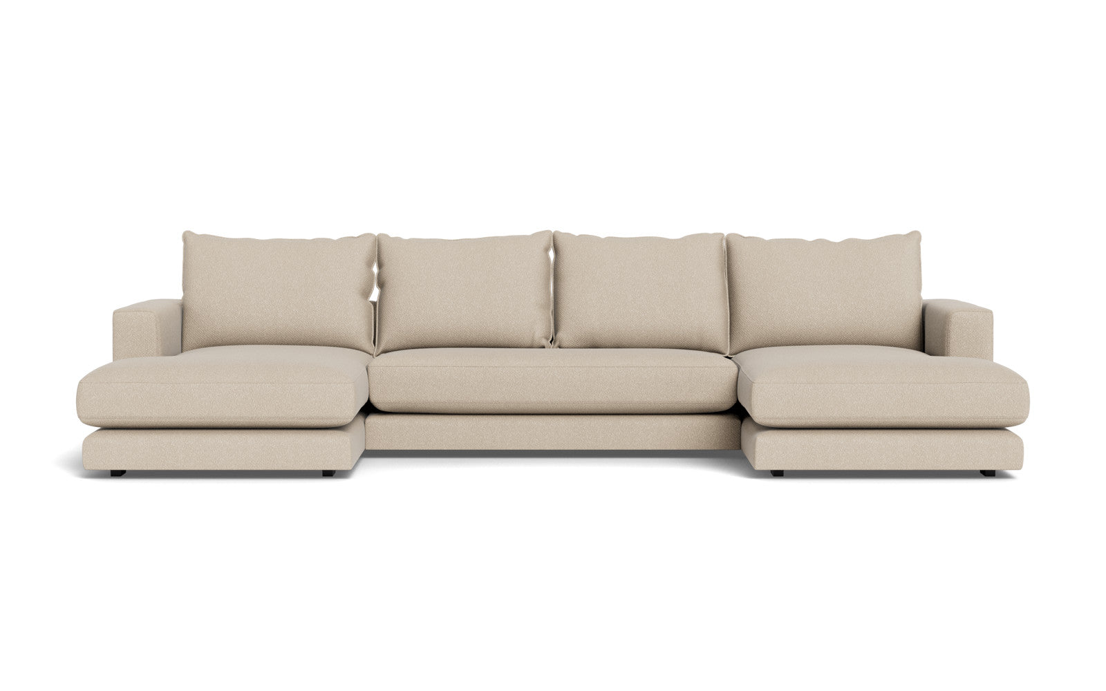 Cozy sofa med chaiselonger - Baloo stof - 2074 Beige, Højrevendt