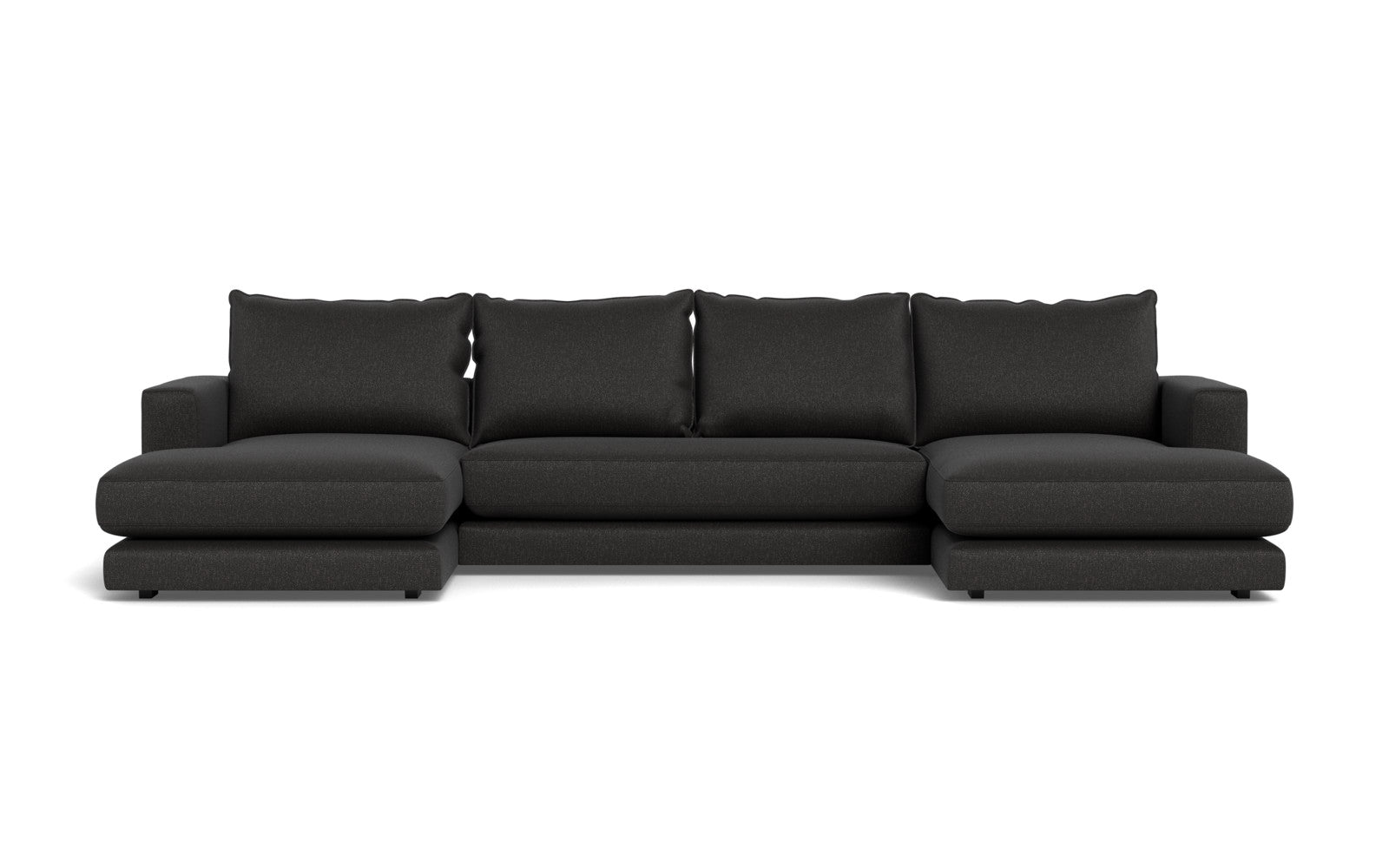 Cozy sofa med chaiselonger - Bjorn stof - antracit, Højrevendt