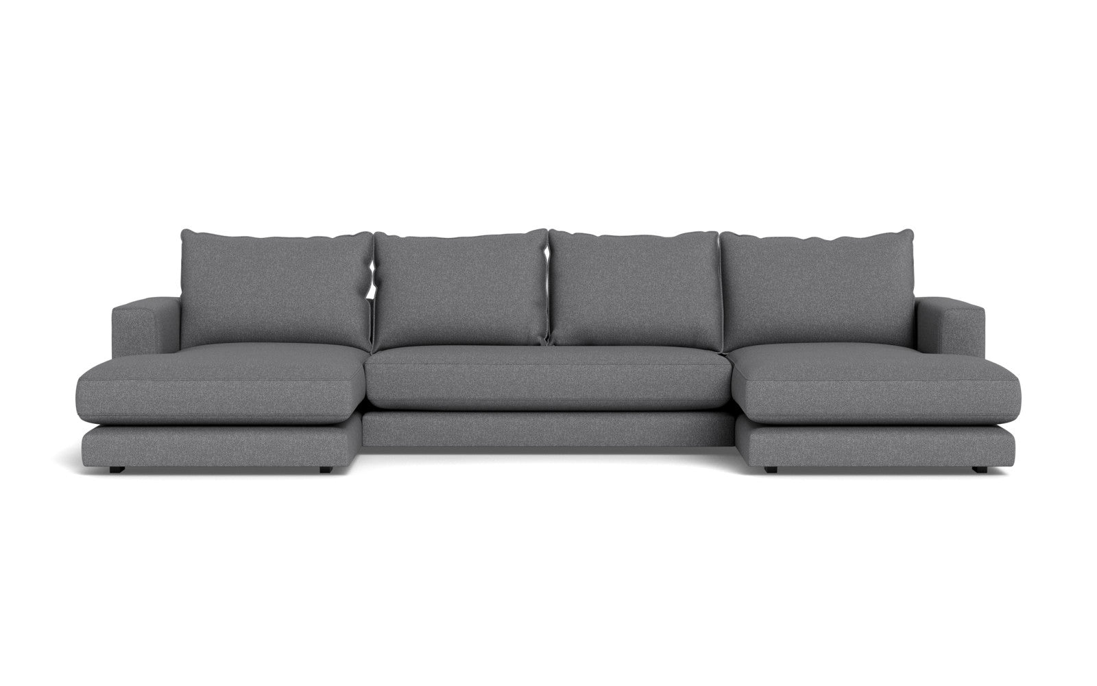 Cozy sofa med chaiselonger - Bjorn stof - grå, Venstrevendt