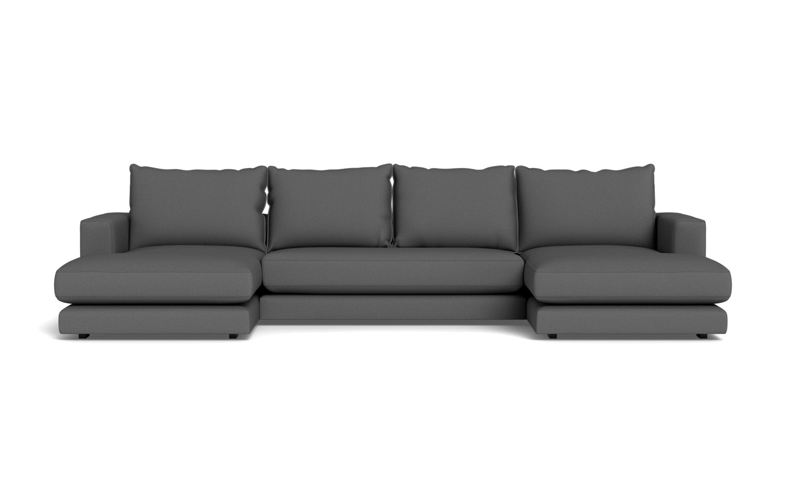 Cozy sofa med chaiselonger - Fjord stof - Grå, Venstrevendt