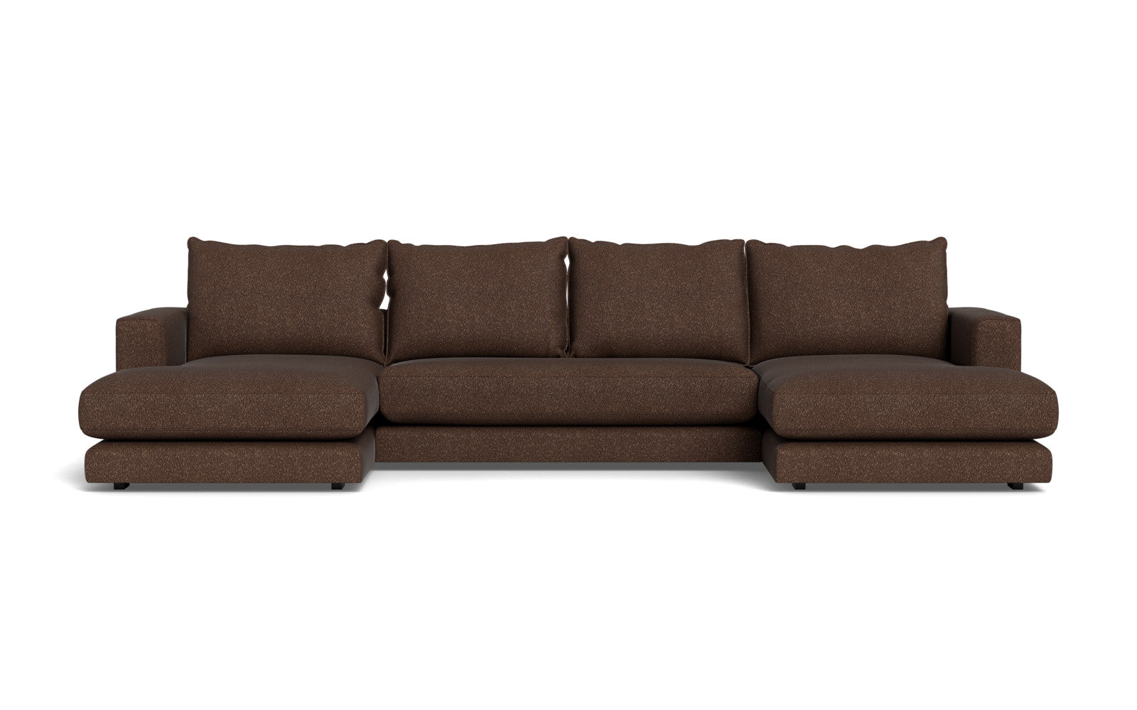 Cozy sofa med chaiselonger - Baloo stof - 2080 Mørkbrun, Venstrevendt