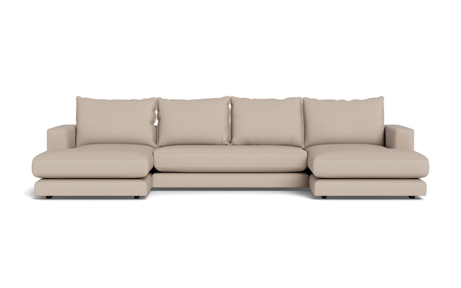 Cozy sofa med chaiselonger - Moly stof - Brun, Venstrevendt