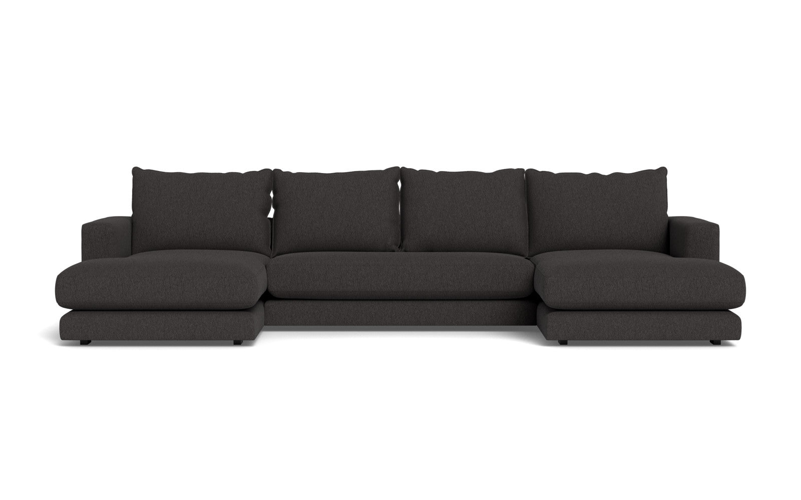 Cozy sofa med chaiselonger - Gear stof - 67 antracite, Venstrevendt