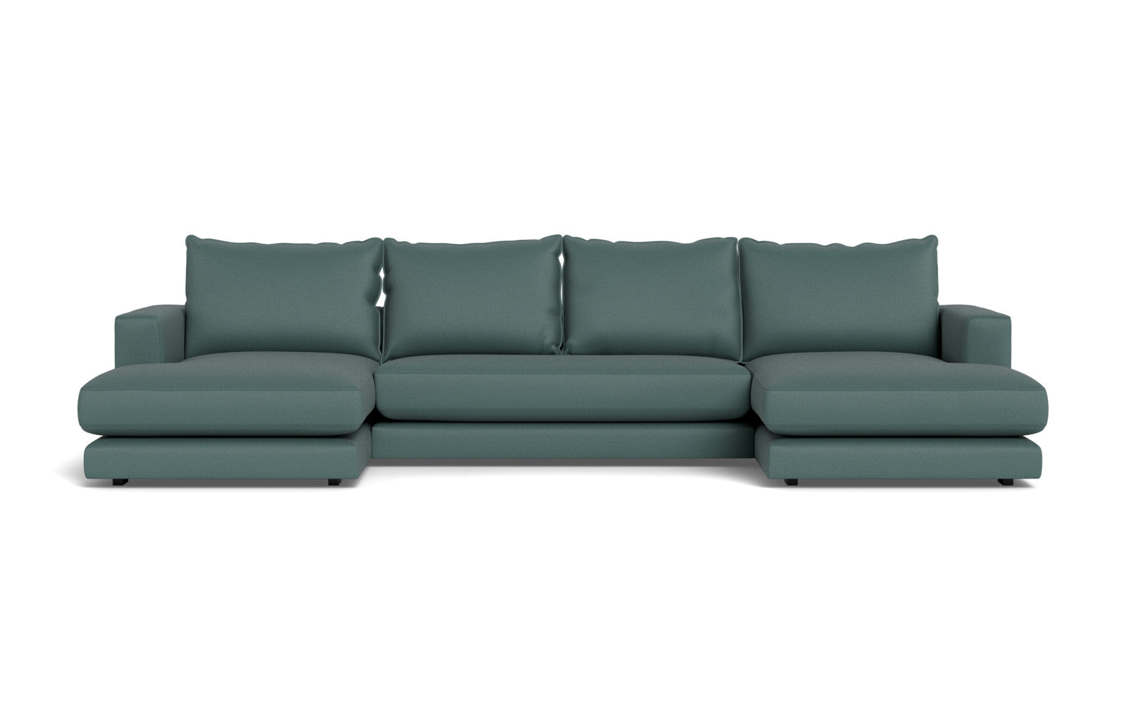 Cozy sofa med chaiselonger - Moly stof - Grøn, Højrevendt