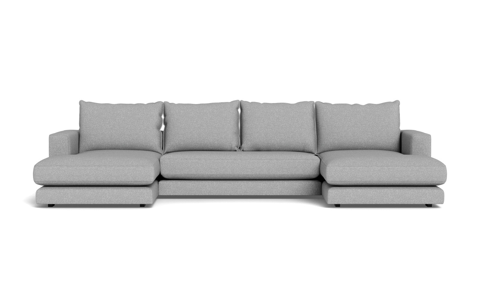 Cozy sofa med chaiselonger - Bjorn stof - lysegrå, Venstrevendt