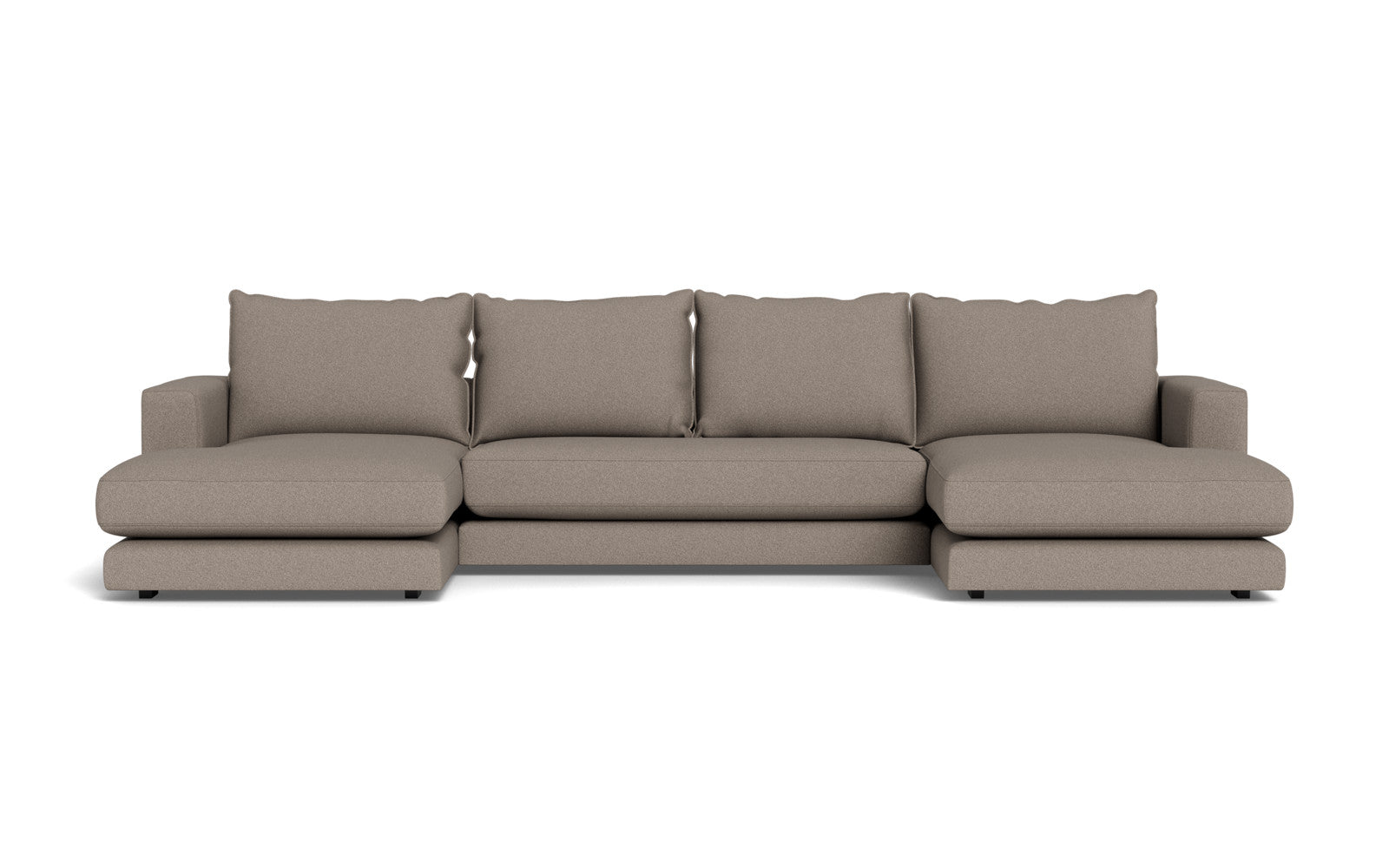 Cozy sofa med chaiselonger - Austin stof - 04 stone, Højrevendt