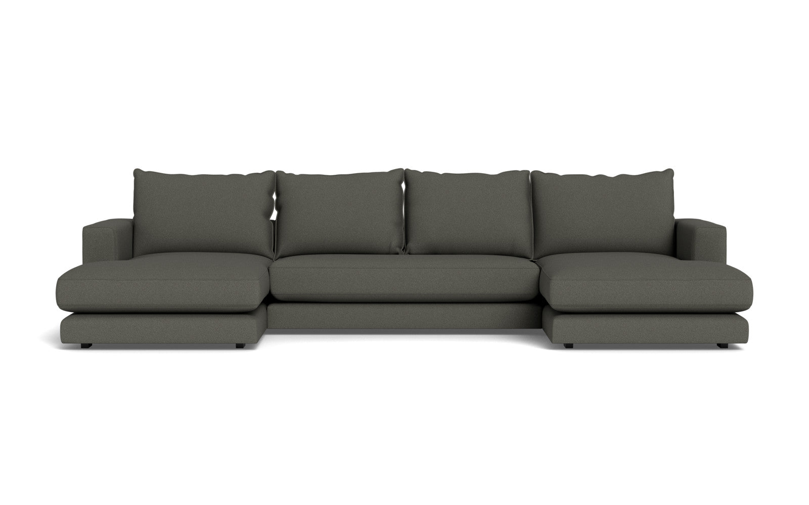 Cozy sofa med chaiselonger - Austin stof - 20 grå, Højrevendt