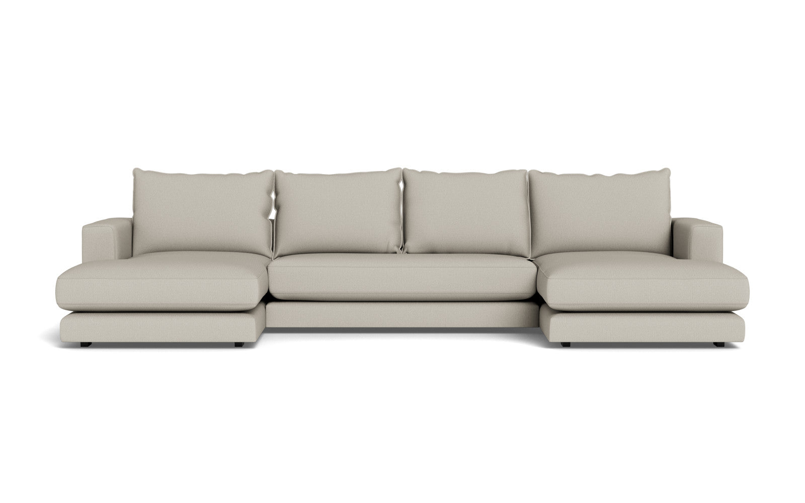 Cozy sofa med chaiselonger - Fjord stof - natur, Venstrevendt