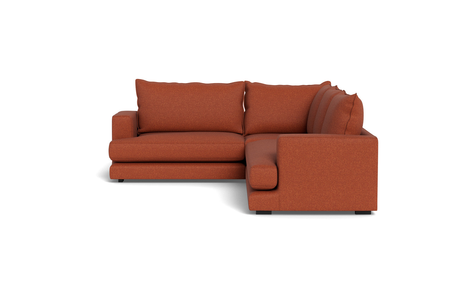Cozy hjørnesofa 276x227 - Bjorn stof - rust