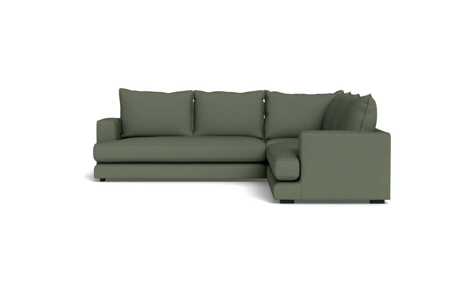 Cozy hjørnesofa 276x276 - Fjord stof - Grøn