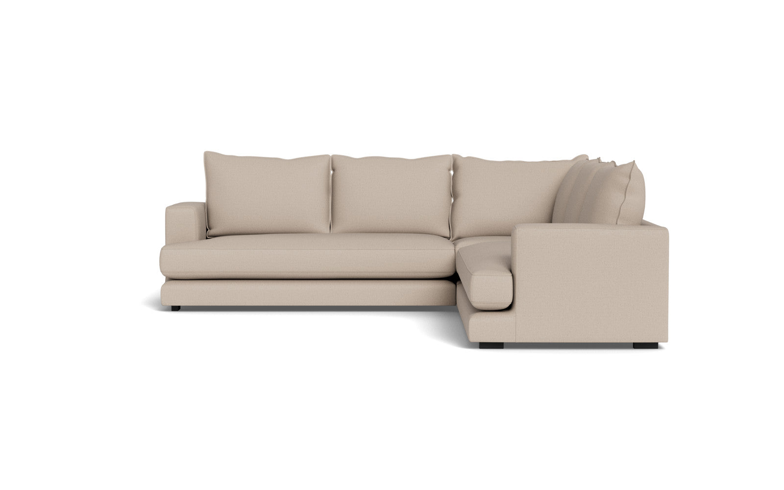 Cozy hjørnesofa 276x276 - Moly stof - Brun