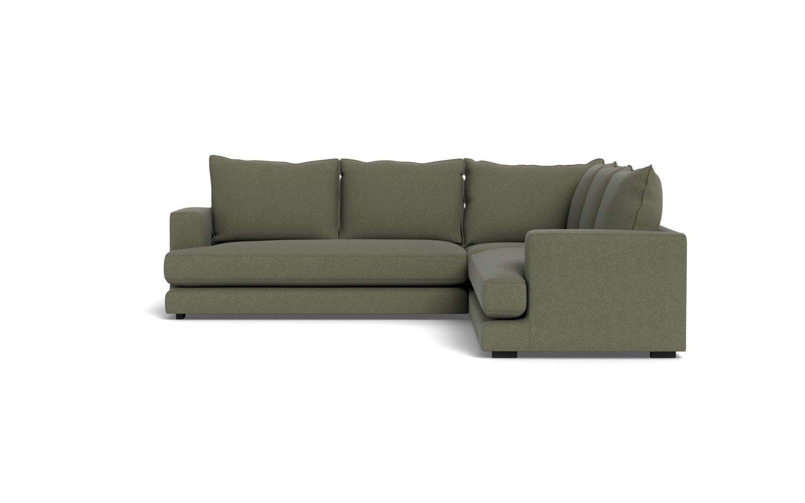 Cozy hjørnesofa 276x276 - Austin stof - 13 grøn