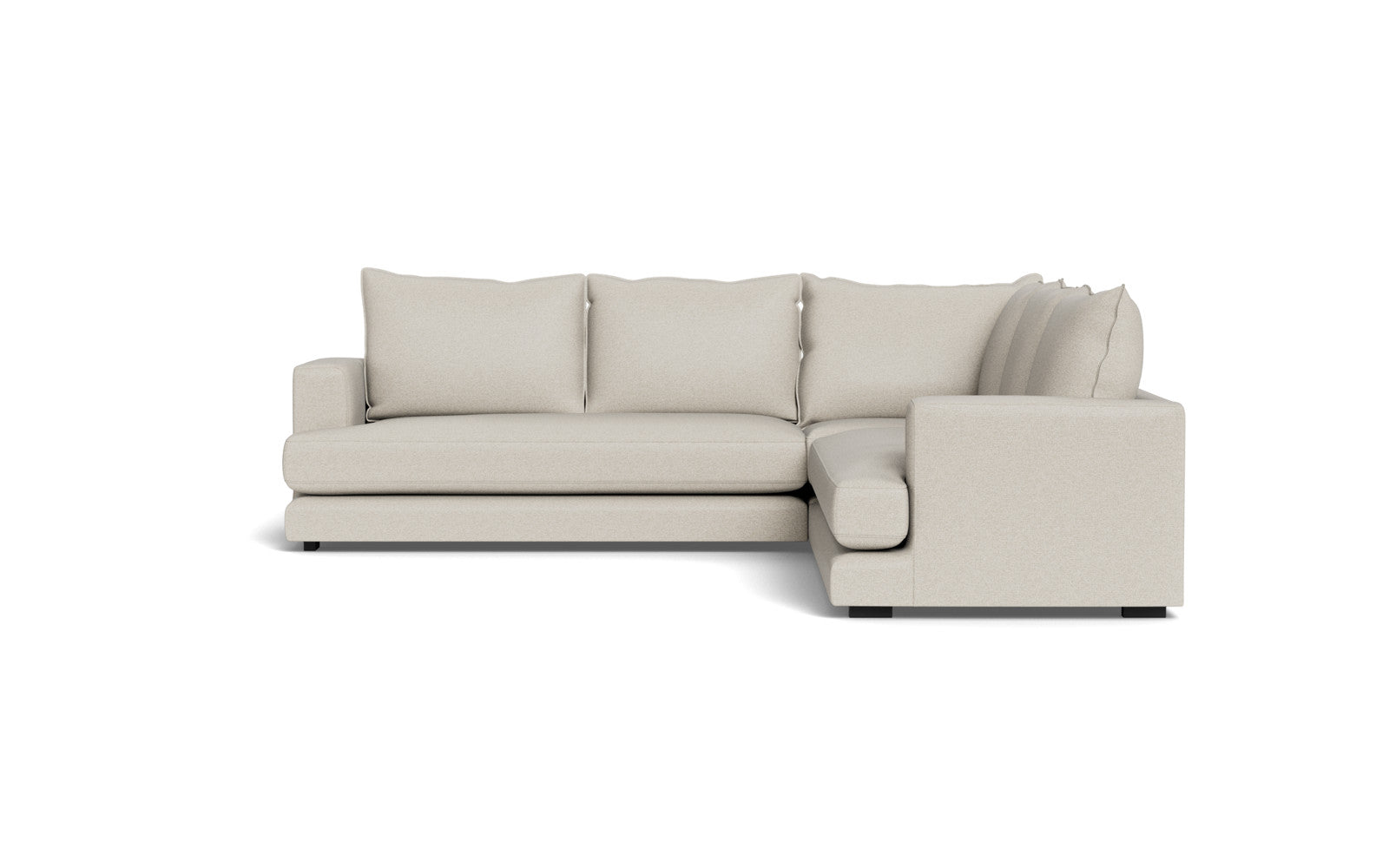 Cozy hjørnesofa 276x276 - Positano stof - 83 grå