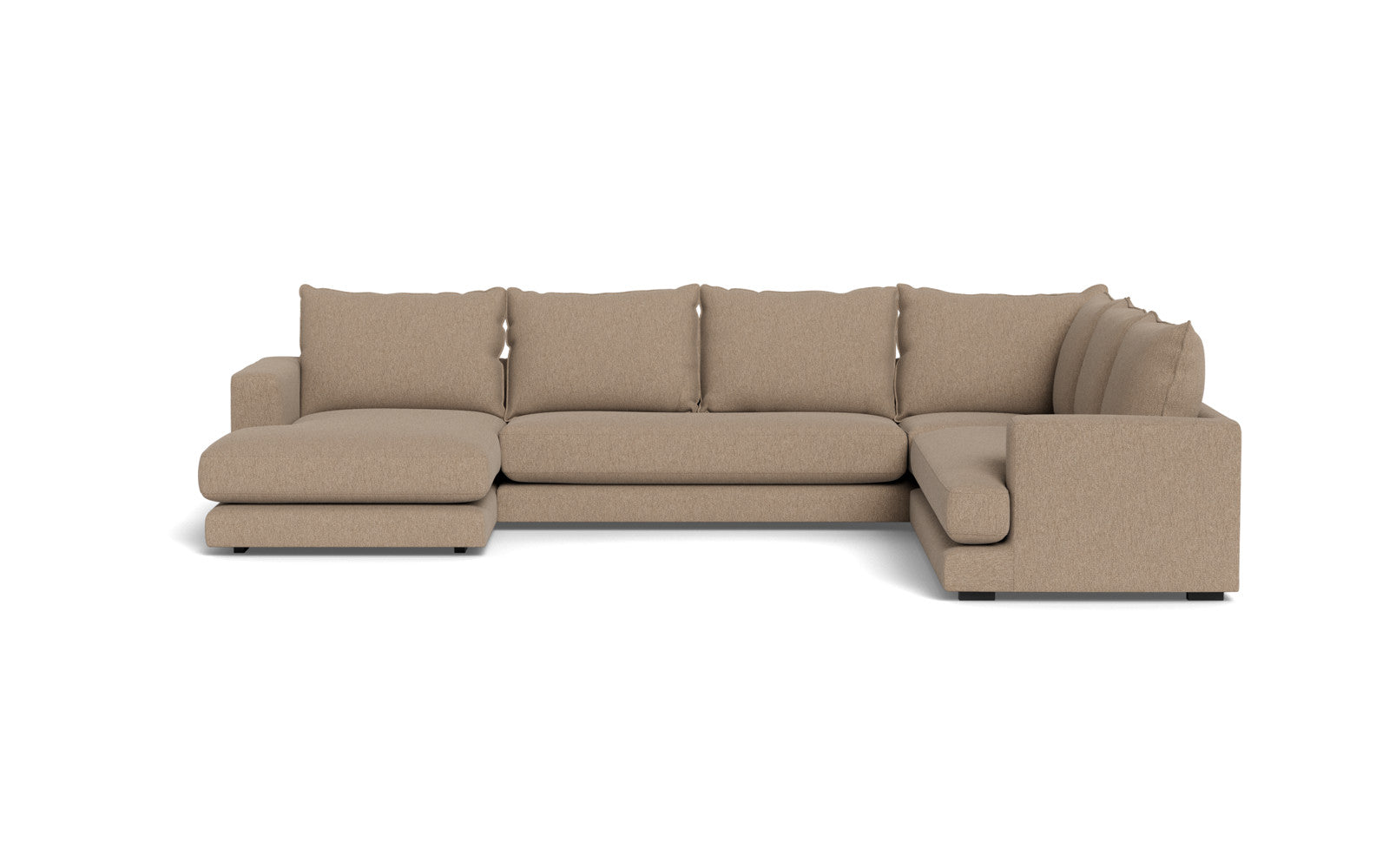 Cozy hjørnesofa med chaiselong - Gear stof - 05 beige, Højrevendt