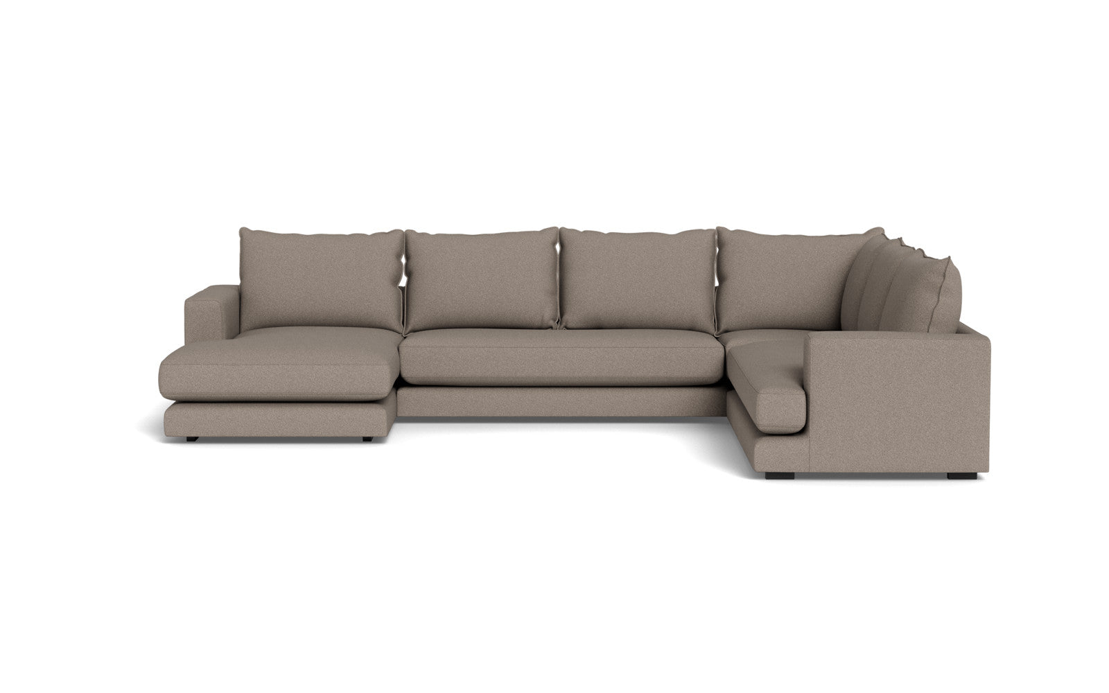 Cozy hjørnesofa med chaiselong - Austin stof - 04 stone, Højrevendt