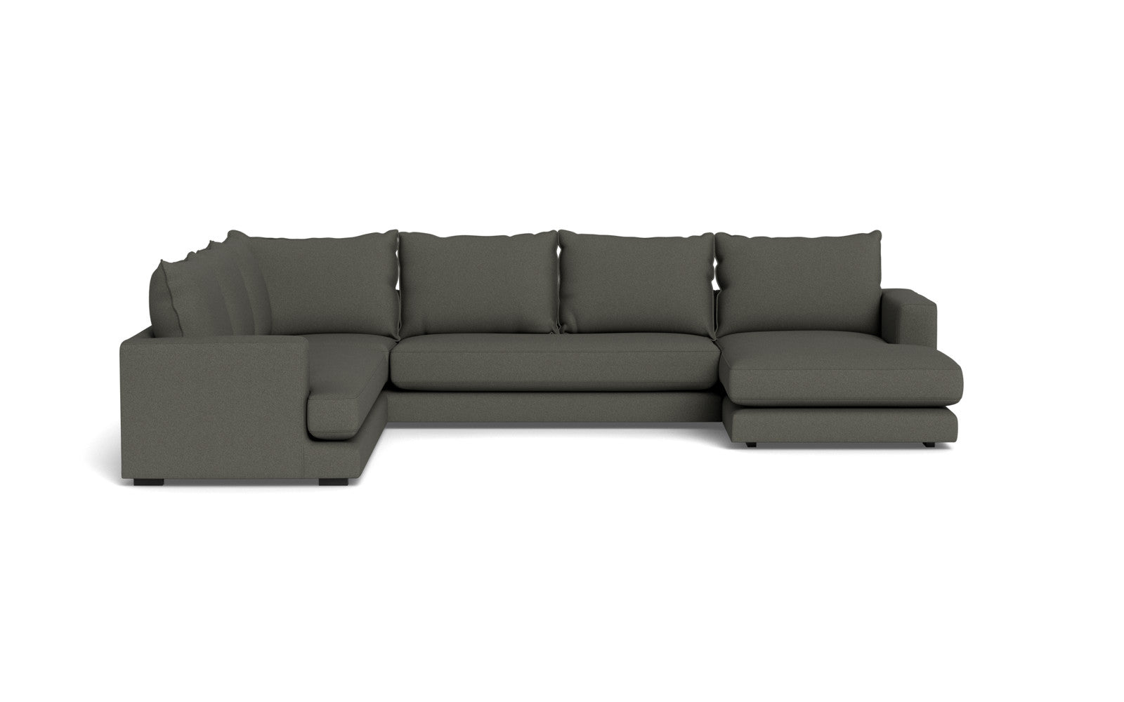 Cozy hjørnesofa med chaiselong - Austin stof - 20 grå, Venstrevendt