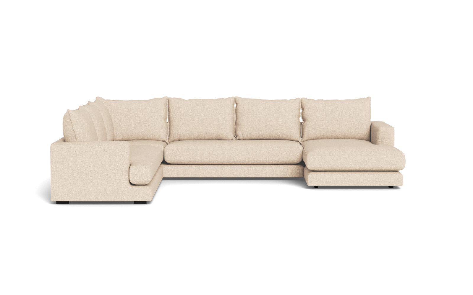 Cozy hjørnesofa med chaiselong - Bjorn stof - beige, Venstrevendt