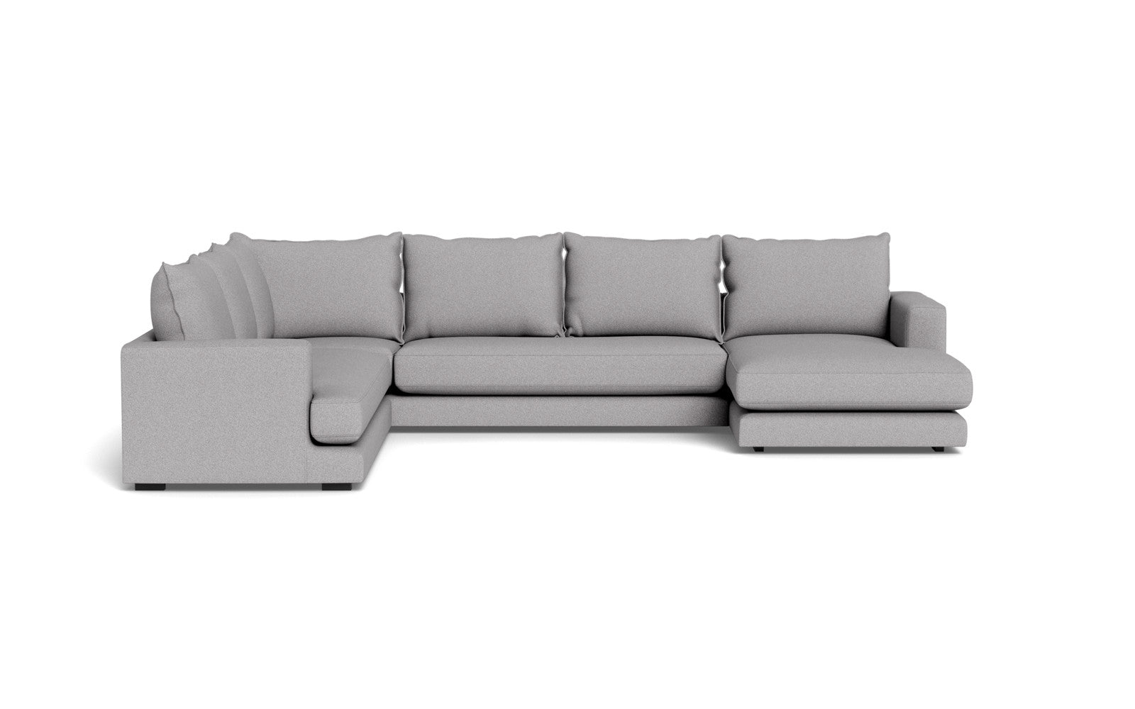 Cozy hjørnesofa med chaiselong - Austin stof - 18 grå, Venstrevendt