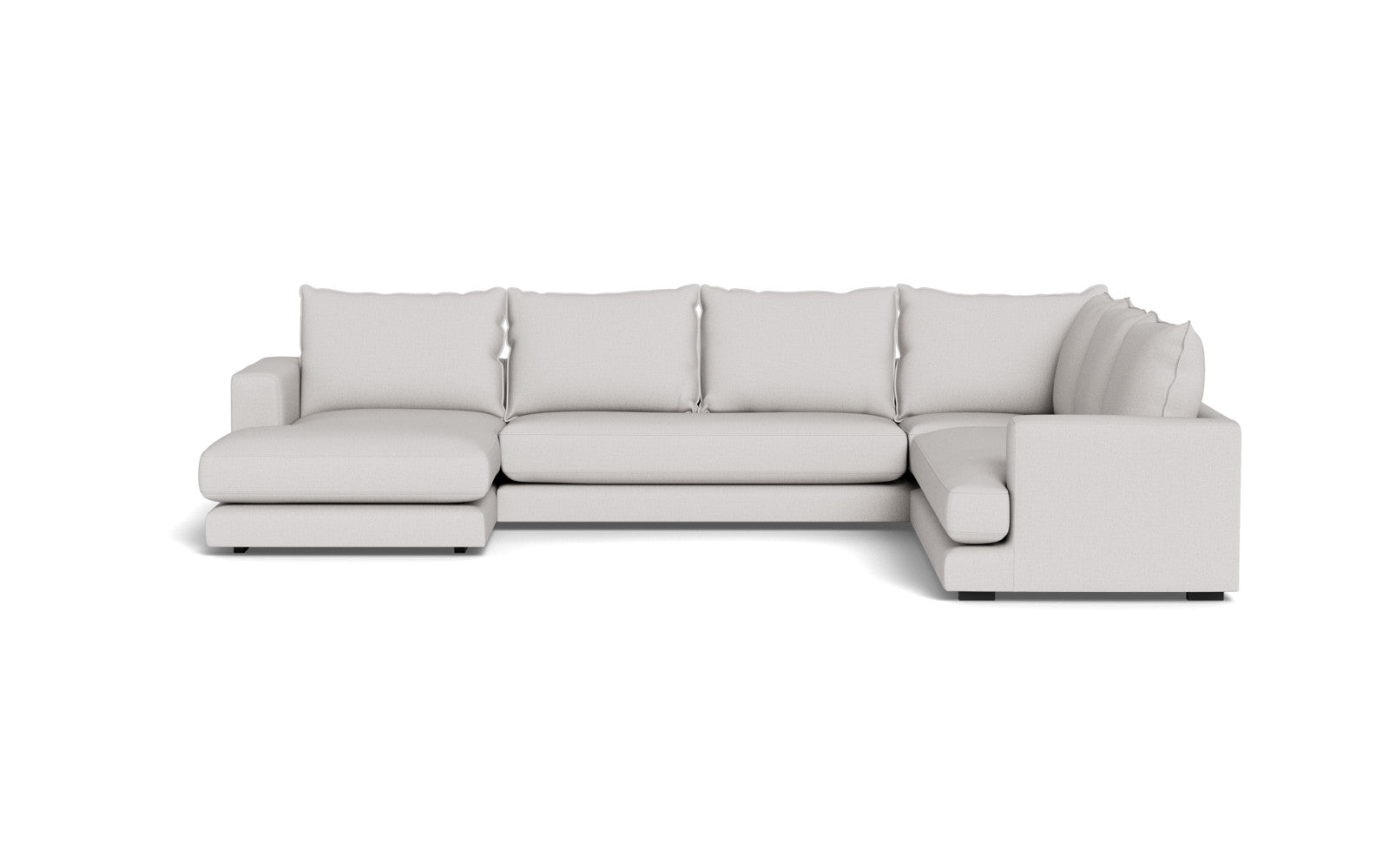 Cozy hjørnesofa med chaiselong - Moly stof - 80 Grå, Højrevendt