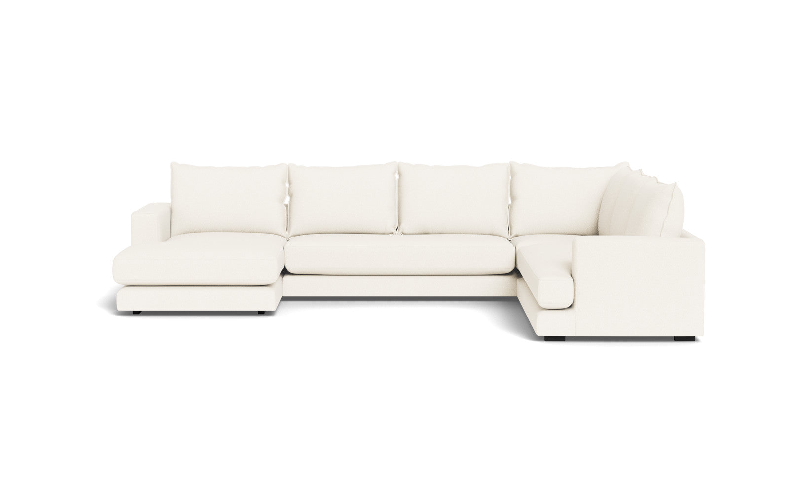 Cozy hjørnesofa med chaiselong - Baloo stof - 2073 Hvid, Højrevendt