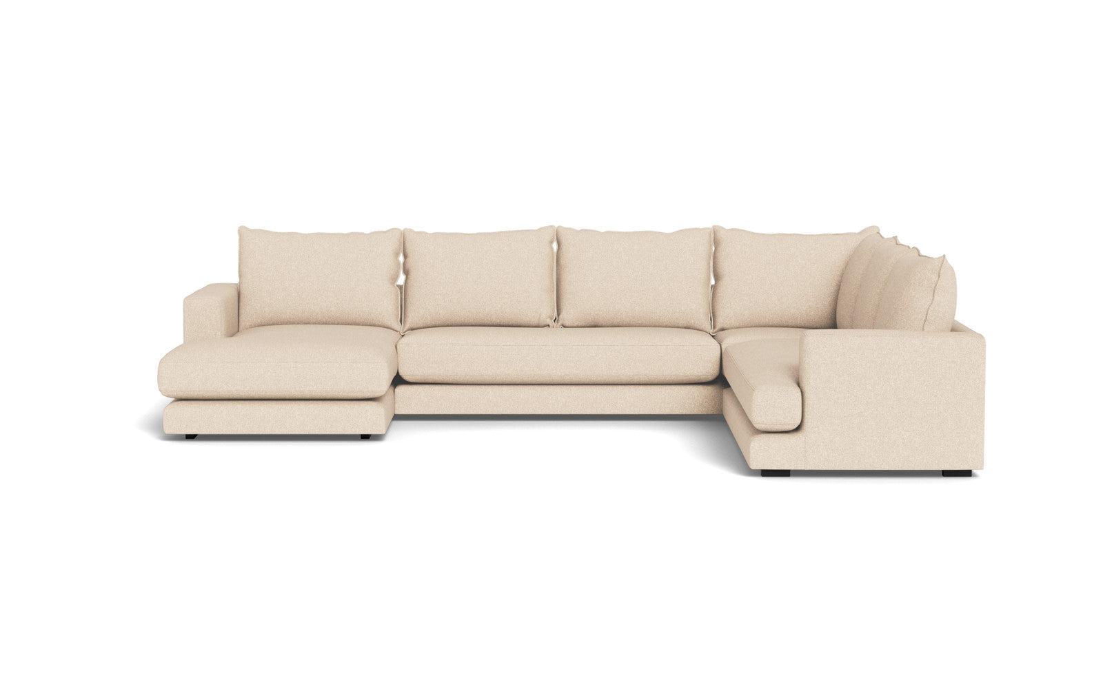 Cozy hjørnesofa med chaiselong - Bjorn stof - beige, Højrevendt