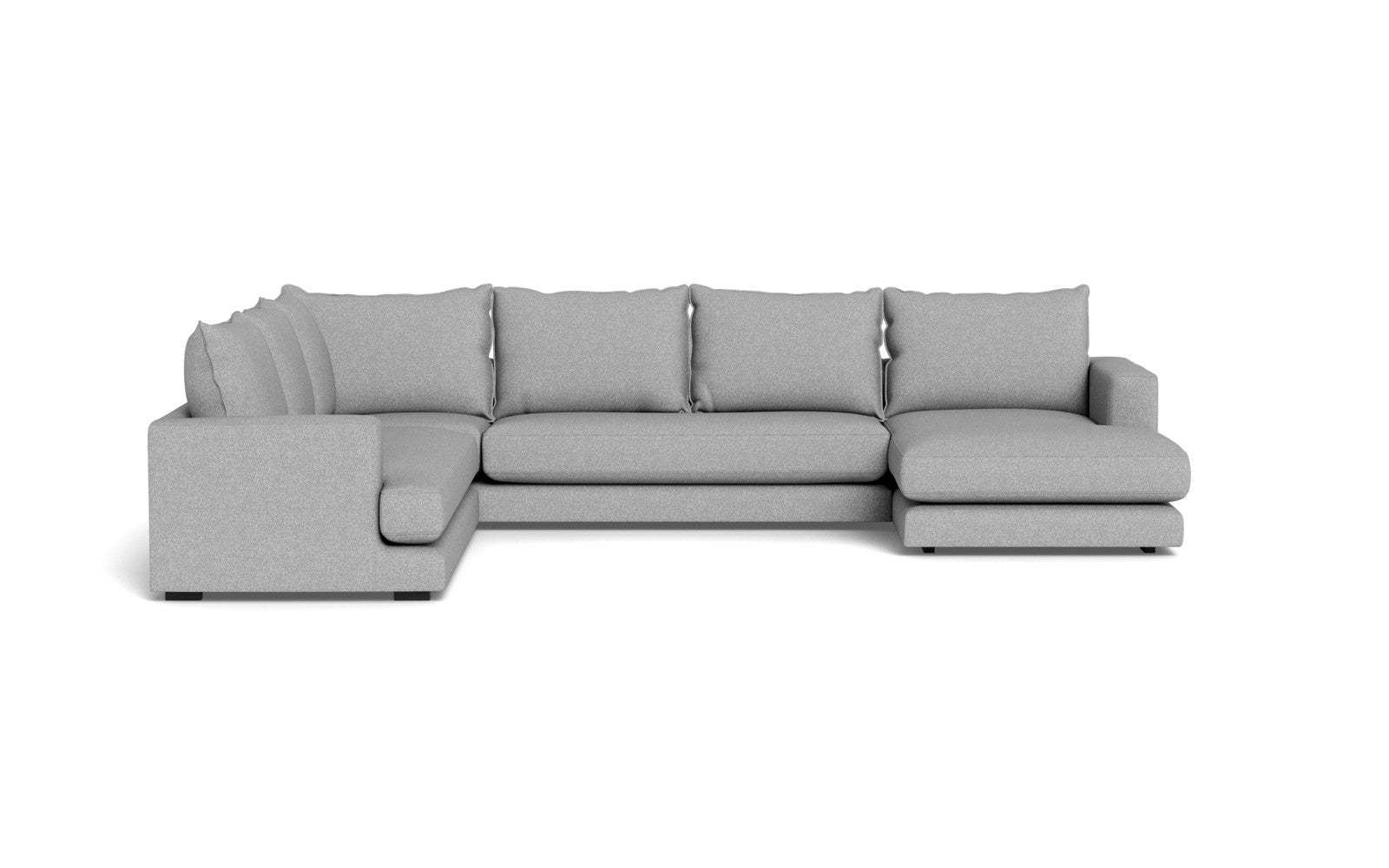Cozy hjørnesofa med chaiselong - Bjorn stof - lysegrå, Venstrevendt