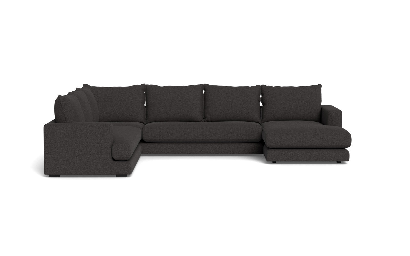 Cozy hjørnesofa med chaiselong - Gear stof - 67 antracite, Venstrevendt