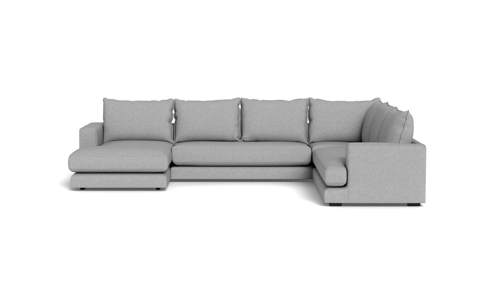 Cozy hjørnesofa med chaiselong - Bjorn stof - lysegrå, Højrevendt