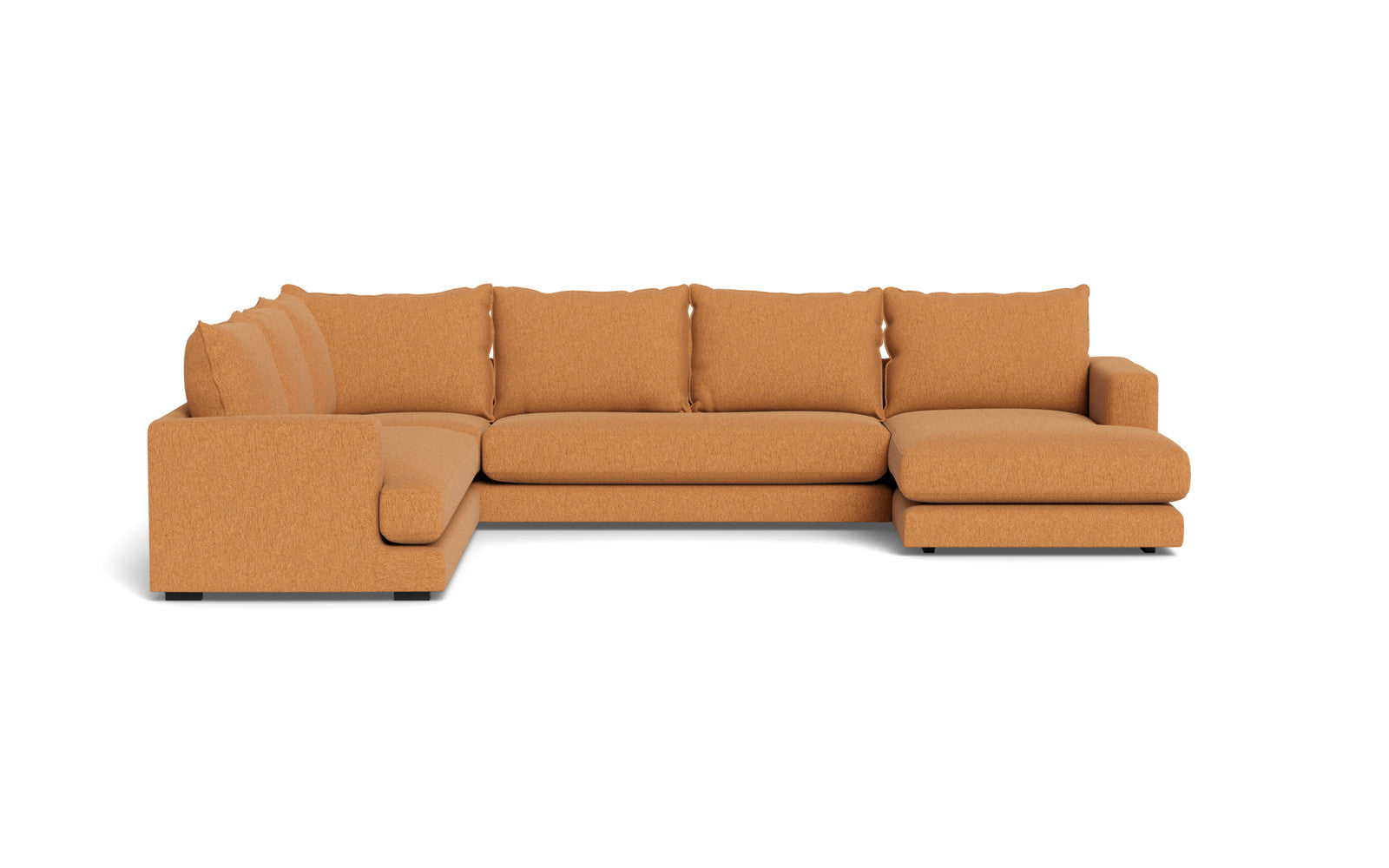 Cozy hjørnesofa med chaiselong - Gear stof - 28 cognac, Venstrevendt
