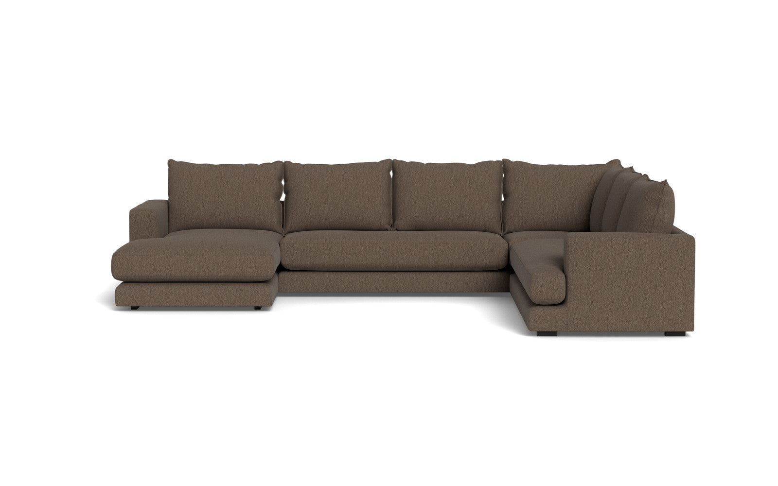 Cozy hjørnesofa med chaiselong - Gear stof - 12 taupe, Højrevendt