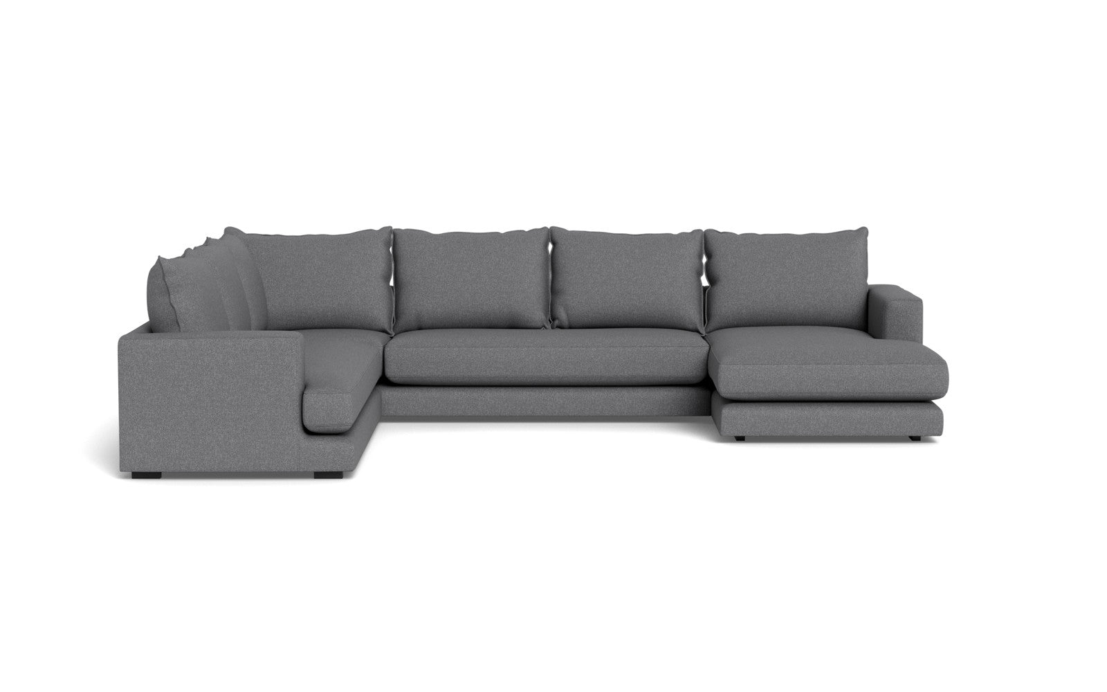 Cozy hjørnesofa med chaiselong - Bjorn stof - grå, Venstrevendt