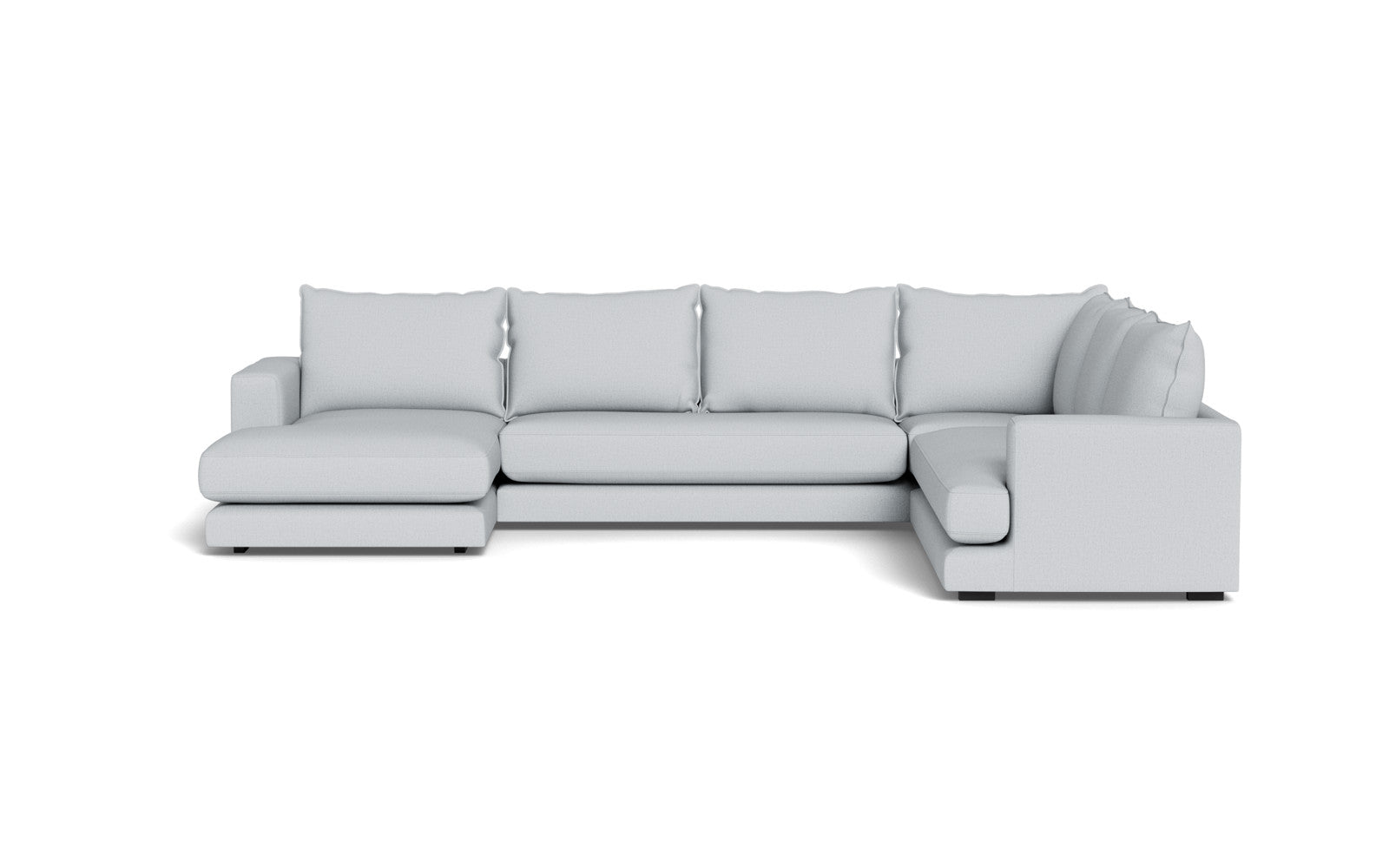 Cozy hjørnesofa med chaiselong - Moly stof - 70 Grå, Højrevendt