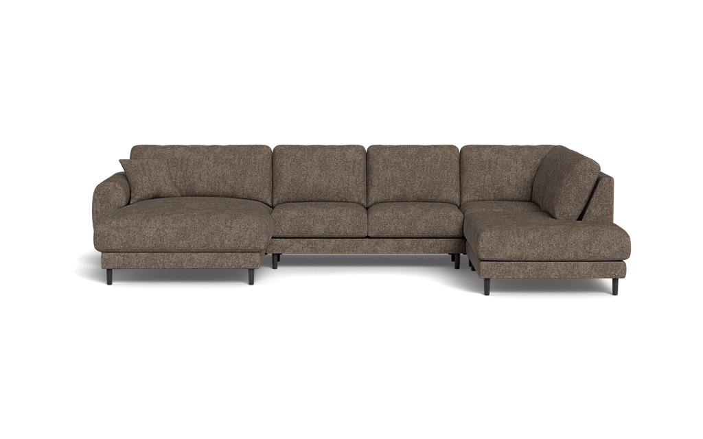 Maine sofa med chaiselong og open end - Beta Brown