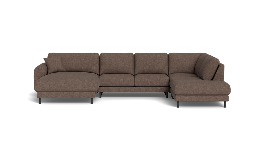Maine sofa med chaiselong og open end - Delta Brun