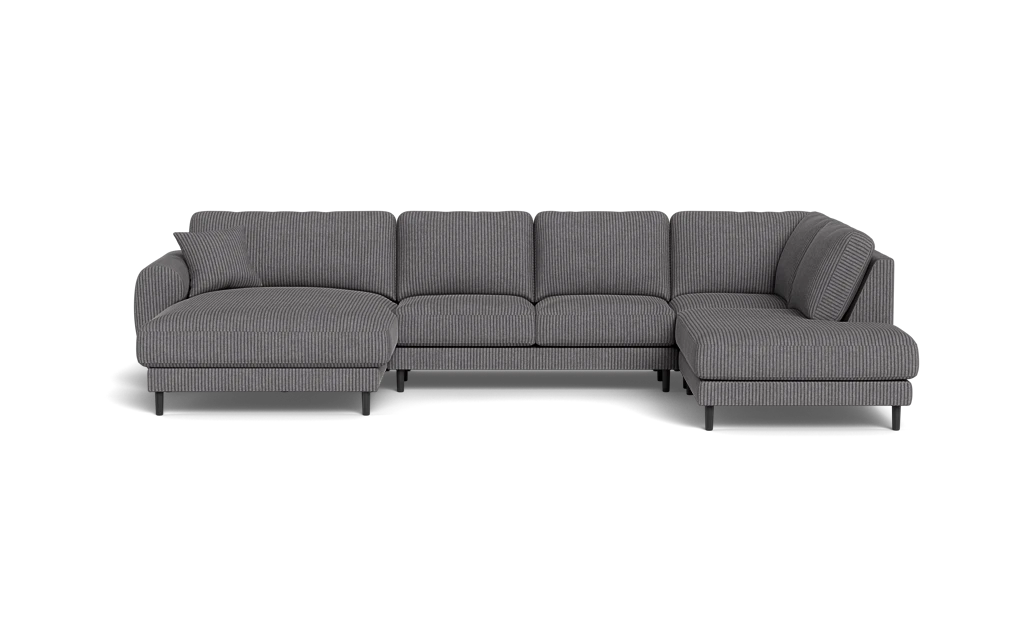 Maine sofa med chaiselong og open end - Alpha Antracit