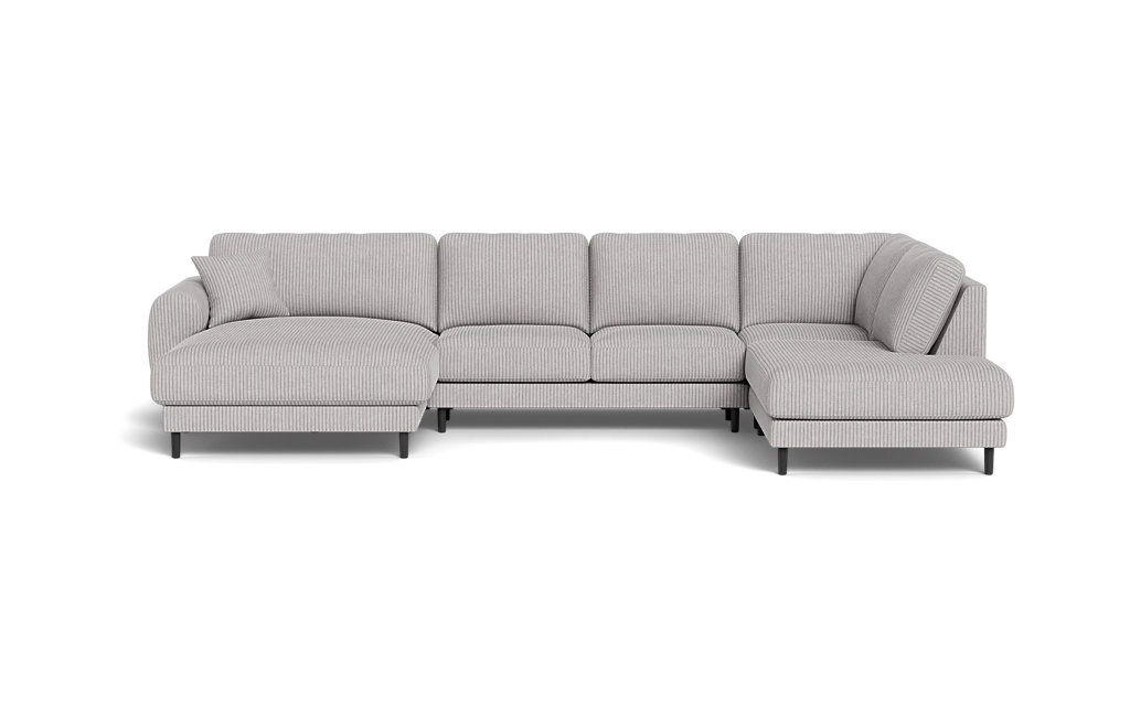 Maine sofa med chaiselong og open end - Alpha Sand