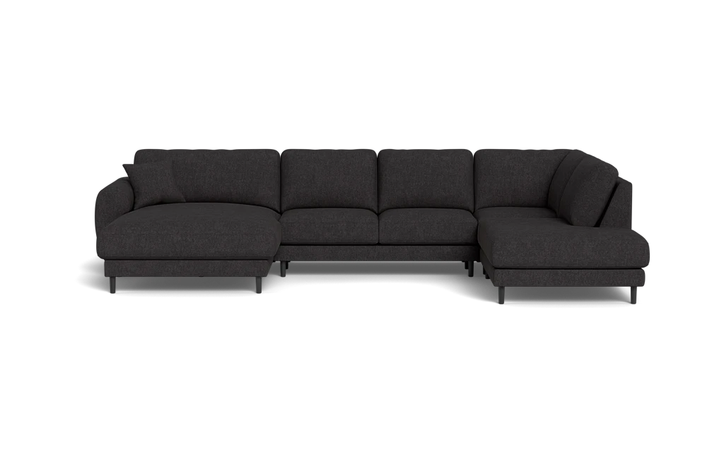 Maine sofa med chaiselong og open end - Delta Antracit