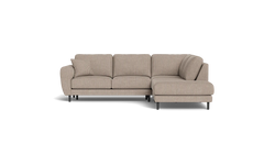 Maine sofa med open end - Alpha Sand Grå