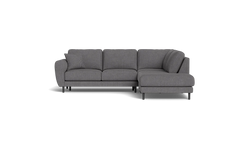 Maine sofa med open end - Alpha Antracit