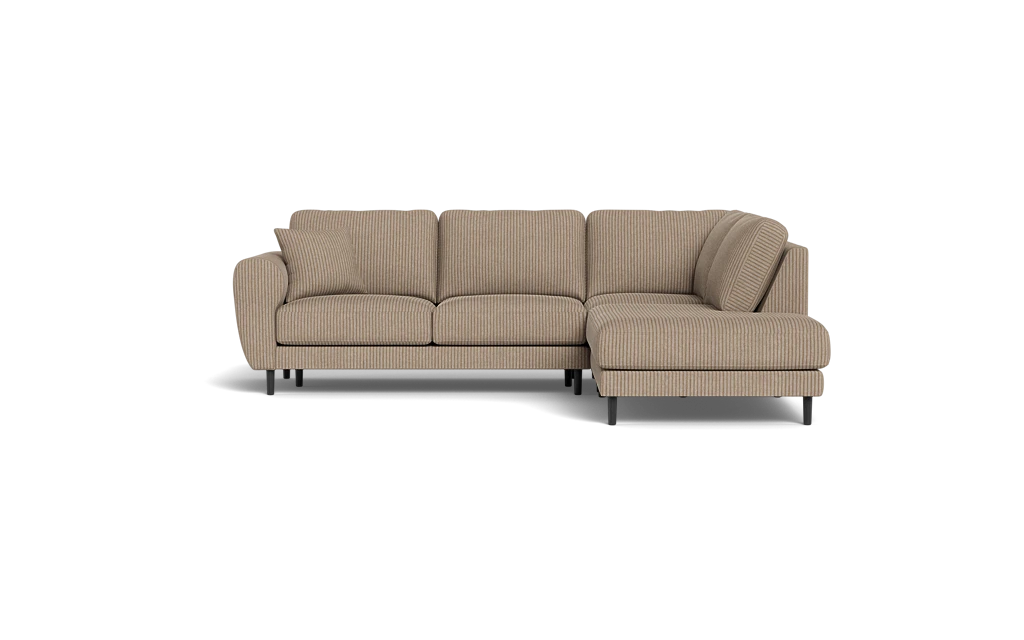 Maine sofa med open end - Alpha Brown