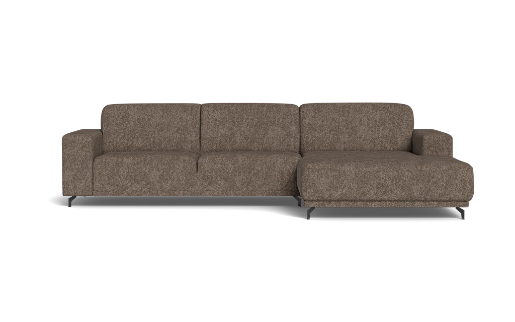 Ohio sofa med chaiselong - Beta Brown