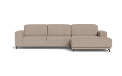Ohio sofa med chaiselong - Alpha Sand Grå