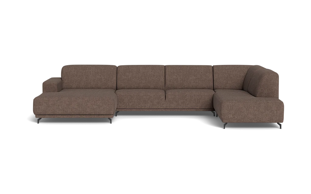 Ohio sofa med chaiselong og open end - Delta Brun