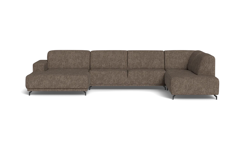 Ohio sofa med chaiselong og open end - Beta Brown