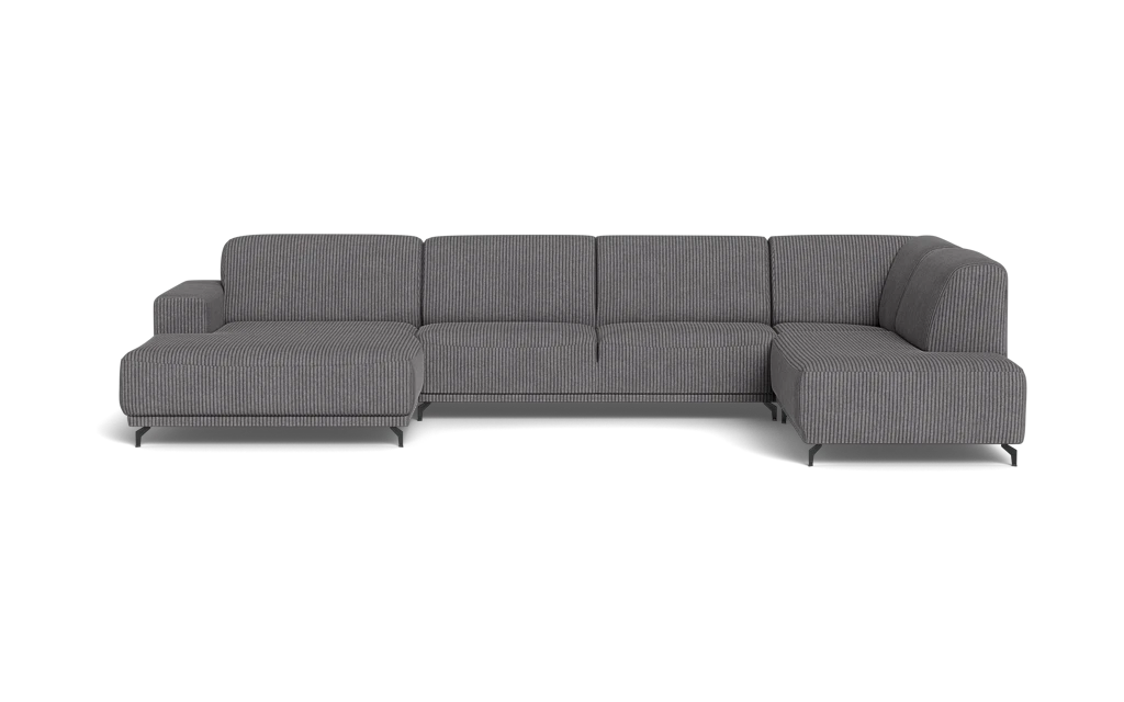 Ohio sofa med chaiselong og open end - Alpha Antracit