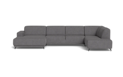 Ohio sofa med chaiselong og open end - Alpha Antracit